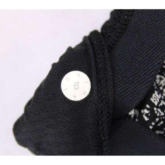 Lululemon Women's Black Soft Tank With Built In Sports Bra Draped Open Back Sz 6 - Picture 6 of 6